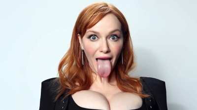 Christina Hendricks Ahegao AI