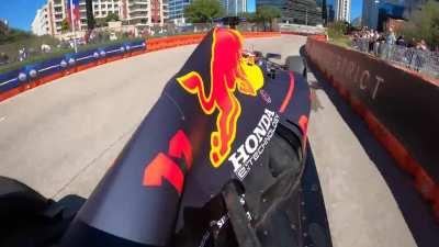 Official raw 1080p footage onboard the RedBull doing burnouts in Austin - sound on!
