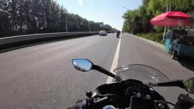 Fun day riding motorcycles