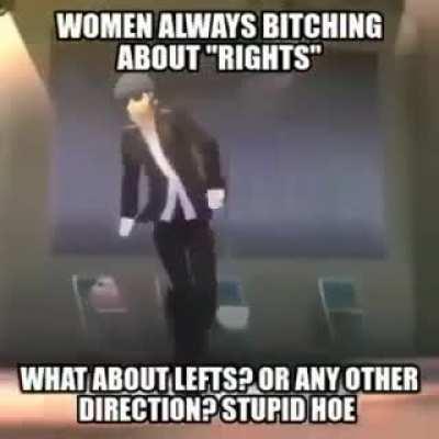 Woman always complaining about rights