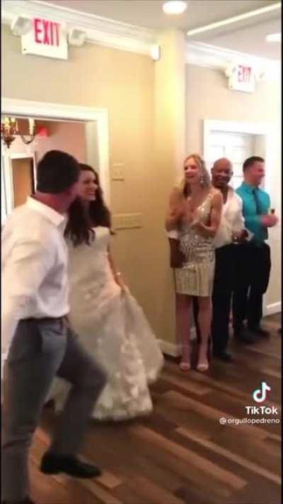 Making an entrance at your wedding.