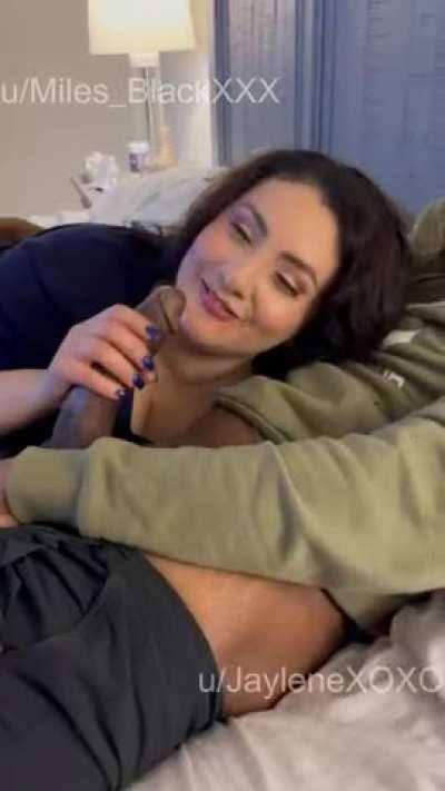 I love teasing and making love to u/Miles_BlackXXX BBC while my husband encourages me to lick it