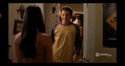 on Greek topless (no actual nudity)