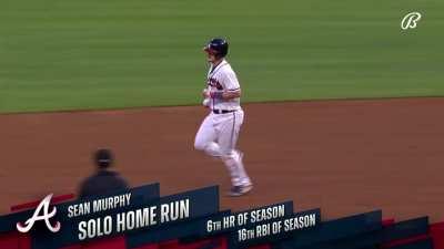 [Highlight] [Highlight] Sean Murphy hits his sixth homer of the season 430 feet to give the Braves the lead.