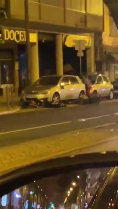Two men get caught stealing catalytic converters in Lisbon, Portugal