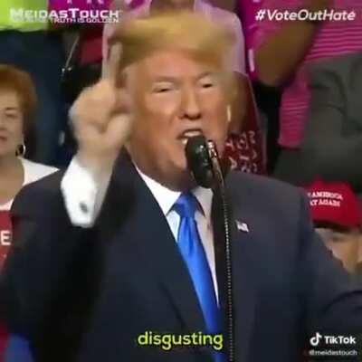 t takes a coward like @realDonaldTrump that made fun of those unable to breath as they were killed by police to NOT condemn POLICE ABUSE and instead attack the victim of POLICE BRUTALITY