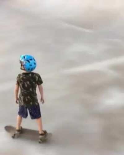 Is it a bird? Is it a plane? Nope just mini Tony Hawk