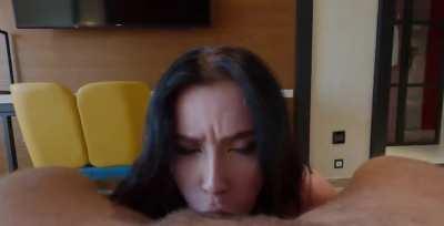 Doing what I always do which is giving head