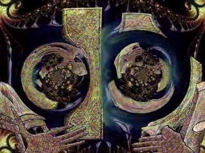 Psychedelic collaboration by me @fractalgate and @_metafixion_ find us on Instagram