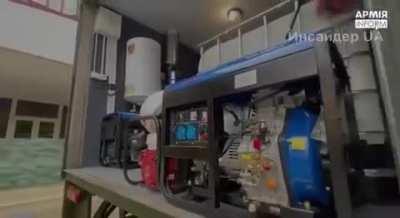 Сауна на колёсах для украинских солдат