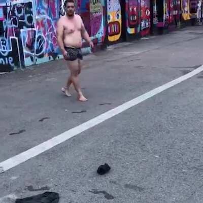 HMB while I jump over this trashcan
