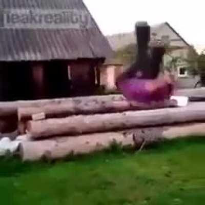 Hey watch this sick flip...