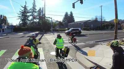 Bike rider hit by a driver on way to event to remember traffic victims