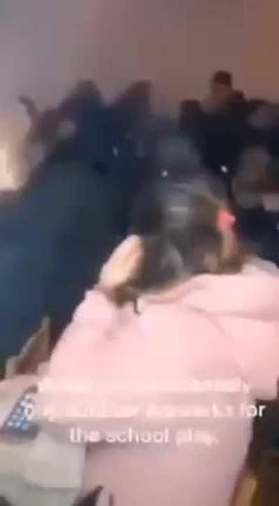 Buying outdoor fireworks and lighting them up in a room full of children