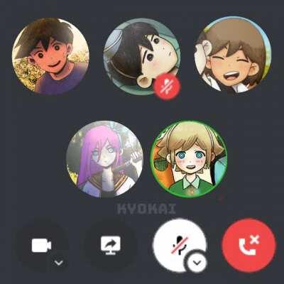 When the gang got in a vc (cr: me kyokai._ on instagram)