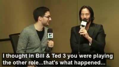 Keanu being awesome even while being savage
