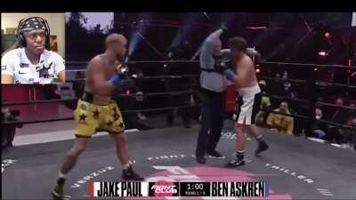 Everyone watching the Jake Paul Ben Askren fight...