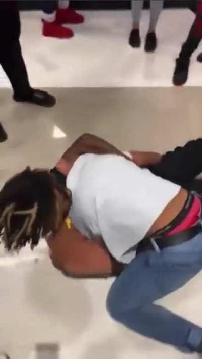 Kid that got thrown over the table was harassing the other guy in the bathroom. Other kid tried defending him but failed.