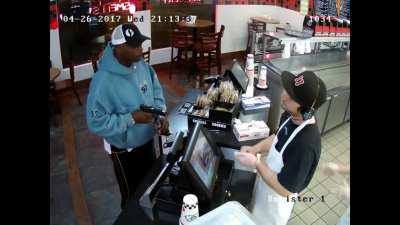 A double feed in the wild?! I would've laughed at him. I'd probably be dead lol