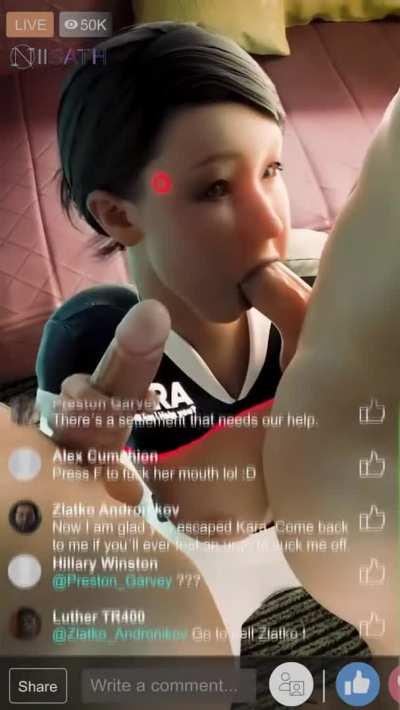 Kara Live Blowjob And Handjob (Sound Update) (Niisath) [Detroit: Become Human]