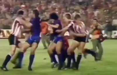 The day Maradona got Barcelona brawling.