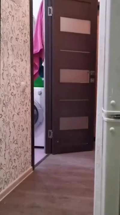 This is how you enter a bathroom