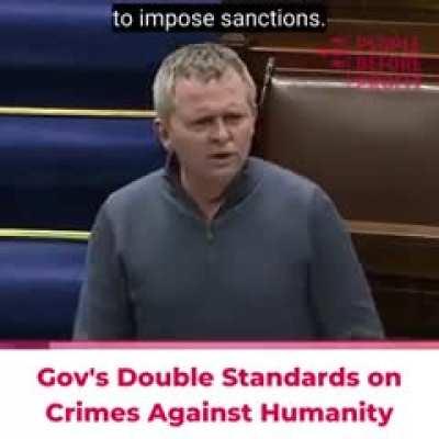 Irish politician Richard Boyd Barrett slams EU/NATO hypocrisy of sanctions against Russia when Israel has escaped them for over 70 years!
