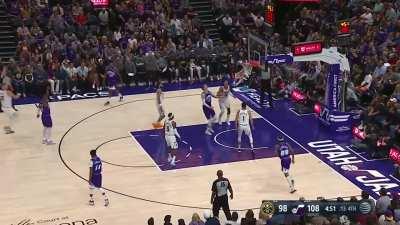 [Highlight] Malik Beasley hits a big three over Jokic late in the fourth quarter and gives a little wiggle celebration.