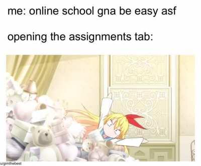 online school be like...