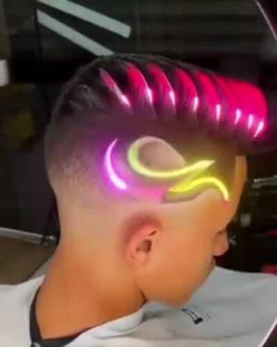 Neon haircut