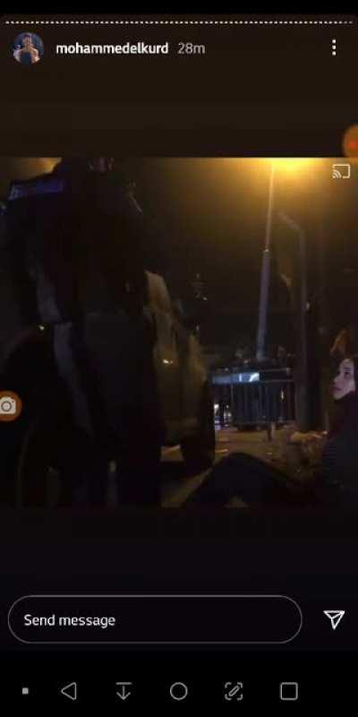 This is Maryam Afifi, the woman who (in my previous post) was dragged by her hijab and arrested, confronting the Israeli police.