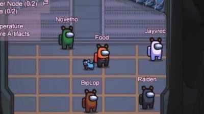 I know this is too early but we made a Dance in Among Us for Korone's Birthday!