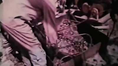 Rare footage of liquidators cleaning the roof.