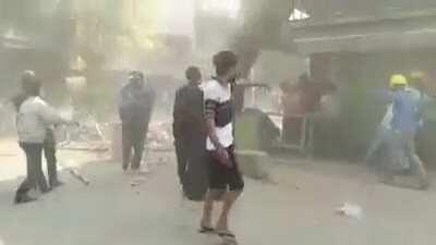 It’s happening in Myingyan,Myanmar. Military shooting protesters with live bullets.News said three people serious injured.