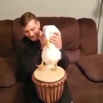 A marching drummer for the Hyonkening