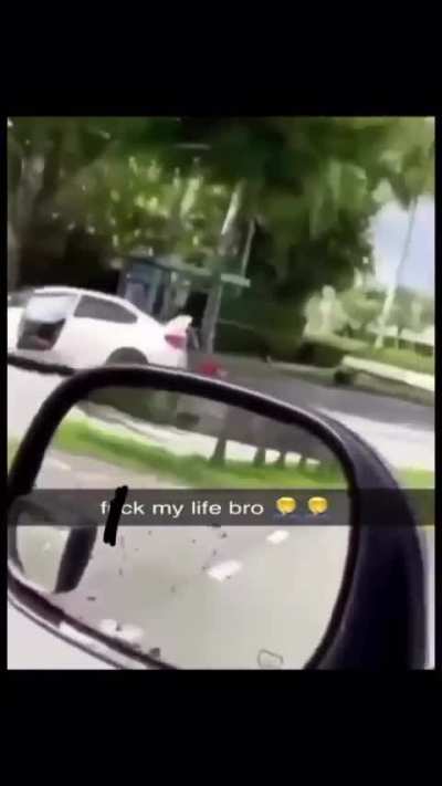 Man crashes car while filming another crash
