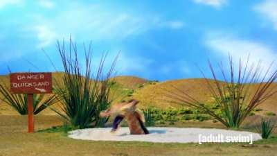 Five stages of giraffe grief