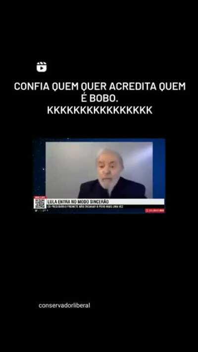 E ainda tem gente que acredita nele