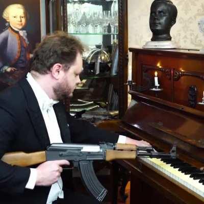 Don’t play with an assault rifle!