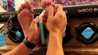 Sweaty Post Workout Tickle!