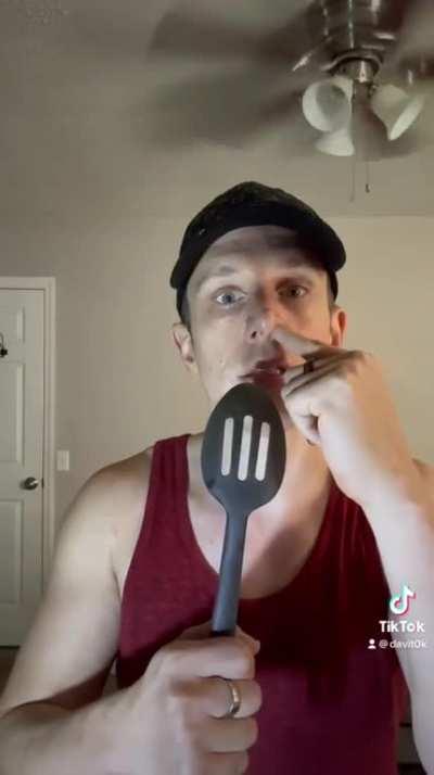 At least he didn’t eat it… 😬