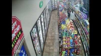 Gas station shootout