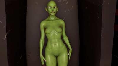 Monster Girl fusion was a success!  Would you hit it?  [Adult VR Game Room]