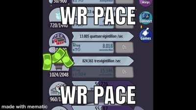 WR ANY % first to 1 octovigintillion moon currency. MAJOR FOR the community 👍