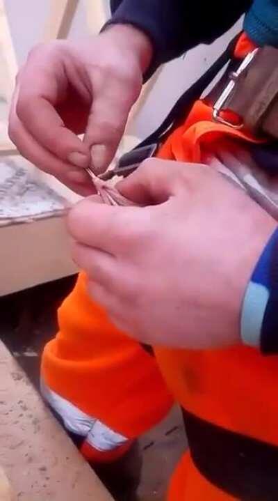 Workmen doing what Workmen do