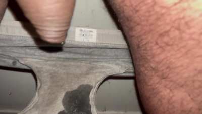 Riding a dildo until I squirt piss in my underwear