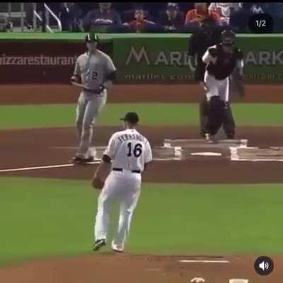the look of pure disbelief and dismay on the batter’s face