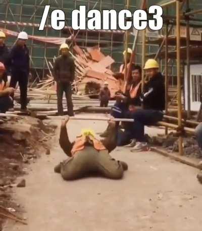 Noobs when they discover the /e dance command