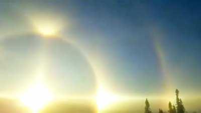 Solar parhelion (aka sun dog or mock sun)