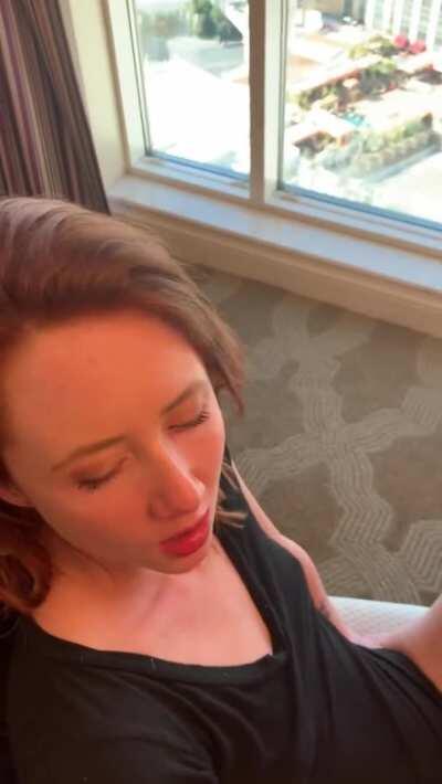 Surprised and sprayed